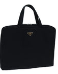 PRD Hand Bag Nylon Black Auth bs13647