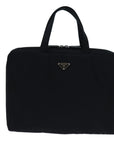 PRD Hand Bag Nylon Black Auth bs13647