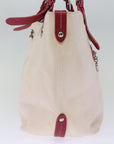 BBERRY Blue Label Tote Bag Canvas Beige Auth bs14156