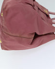 PRD Hand Bag Nylon Pink Auth bs14423
