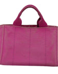 PRD Canapa PM Hand Bag Canvas Pink Auth bs14850