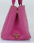 PRD Canapa PM Hand Bag Canvas Pink Auth bs14850