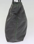 PRD Hand Bag Nylon Gray Auth bs14975