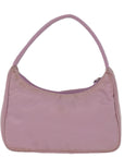 PRD Hand Bag Nylon Pink Auth bs15043