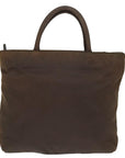 PRD Hand Bag Nylon Brown Auth bs15065