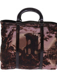 PRD Hand Bag Nylon Brown Auth bs15166