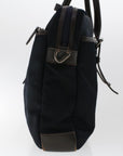 BBERRY Blue Label Hand Bag Nylon 2Set Black Red Auth bs7096
