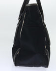 BBERRY Blue Label Shoulder Bag Nylon Black Auth bs7873