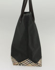 BBERRY Blue Label Tote Bag Nylon Black Auth bs8589