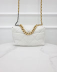 19Flap Bag White Large AS1161 CH