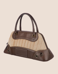 CHRISTIAN D1OR 2001 MONTAIGNE BROWN CADILLAC TOP HANDLE BAG