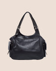 CHRISTIAN D1OR BLACK LEATHER STREET CHIC SATCHEL