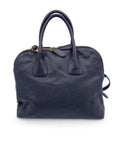 BBERRY Black Leather Greenwood Dome Bag Satchel With Strap