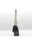 A58600 Black Caviar Skin Classic Jumbo Gold Chain Shoulder Bag CH
