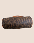 CHRISTIAN D1OR BROWN TROTTER ROMANTIQUE BAGUETTE BAG