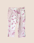 CHRISTIAN D1OR 2005 PINK CHERRY BLOSSOM PRINT CROPPED PANTS