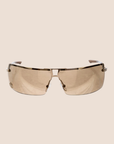 CHRISTIAN D1OR 00s GOLD-TONE STUNT SUNGLASSES