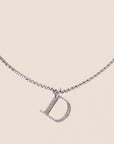 CHRISTIAN D1OR 2000 CRYSTAL "D" CHARM NECKLACE