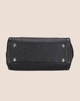 CHRISTIAN D1OR BLACK LEATHER FLIGHT TOTE BAG