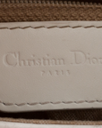 CHRISTIAN D1OR 2005 WHITE LEATHER STREET CHIC COLUMBUS BAG