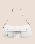 CHRISTIAN D1OR 2005 WHITE LEATHER STREET CHIC COLUMBUS BAG