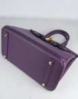 HMS Birkin 30cm Togo leather Handbags purple golden