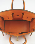 HMS Birkin 25cm Handbag 6068 orange golden