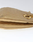 CHRISTIAN D1OR Canage Shoulder Bag Nylon Beige Auth ep3036