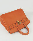 HMS Birkin 25cm Handbag 6068 orange golden