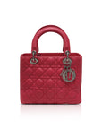 Cannage Lambskin Lady D1OR Medium in Red