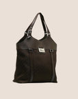 CHRISTIAN D1OR BROWN D1ORISSIMO STREET CHIC TOTE BAG