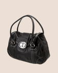 CHRISTIAN D1OR 2006 BLACK CD SAINT GERMAIN FLAP BAG