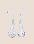 CHRISTIAN D1OR 2004 PINK TROTTER MEDALLION WEDGE SANDALS