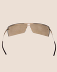 CHRISTIAN D1OR 00s GOLD-TONE STUNT SUNGLASSES