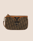 CHRISTIAN D1OR BROWN ROMANTIQUE MINI SHOULDER BAG