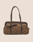 CHRISTIAN D1OR 2006 BROWN TROTTER ROMANTIQUE SHOULDER BAG