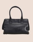 CHRISTIAN D1OR BLACK LEATHER FLIGHT TOTE BAG