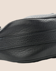 CHRISTIAN D1OR BLACK LEATHER D RING SHOULDER BAG