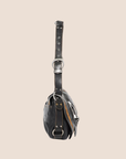 CHRISTIAN D1OR 2006 BLACK LEATHER LARGE GAUCHO BAG