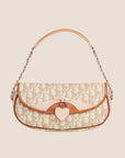 CHRISTIAN D1OR 2007 PINK & BEIGE ROMANTIQUE BAGUETTE BAG