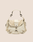 CHRISTIAN D1OR 2006 CREAM SUEDE REBELLE BAG
