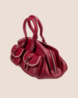 CHRISTIAN D1OR 2005 RED LEATHER DETECTIVE BAG