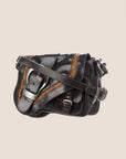 CHRISTIAN D1OR 2004 BLACK LEATHER MINI GAUCHO BAG