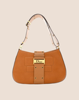 CHRISTIAN D1OR BROWN LEATHER STREET CHIC HOBO BAG