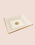 CHRISTIAN D1OR 1990s D1OR LOGO PORCELAIN JEWELRY TRAY