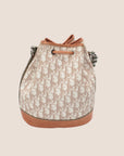 CHRISTIAN D1OR 2007 BEIGE & KHAKI ROMANTIQUE BUCKET BAG