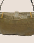 CHRISTIAN D1OR 2006 KHAKI LEATHER GAUCHO BAG