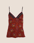 CHRISTIAN D1OR 2002 RED BANDANA PRINT CAMISOLE TOP