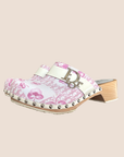 CHRISTIAN D1OR 2004 CHERRY BLOSSOM CLOG MULES