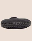 CHRISTIAN D1OR BLACK OBLIQUE NYLON & LEATHER HOBO BAG